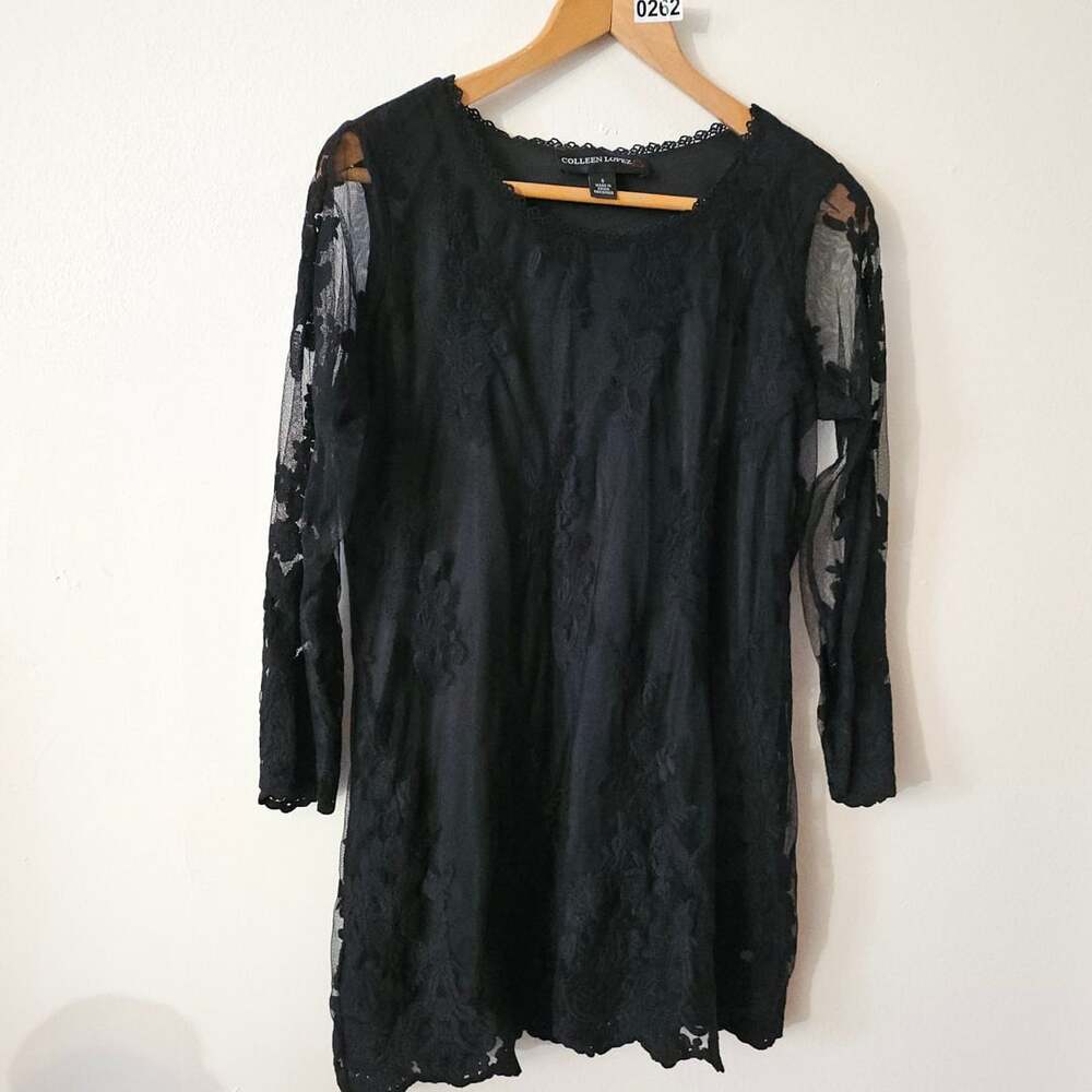 Colleen Lopez Dress Black Lace 262